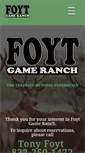 Mobile Screenshot of foytgameranch.com